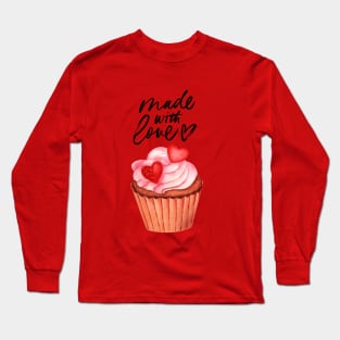 Love Cupcake Made with Love Tee Long Sleeve T-Shirt